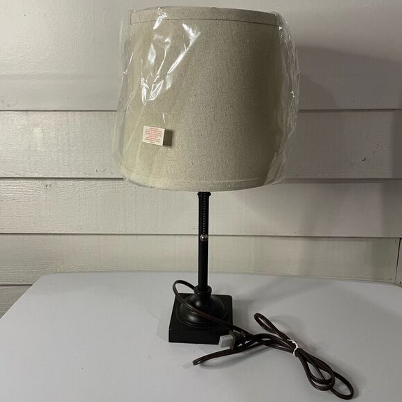 New! Lime light| brown stick| Side table Lamp - Picture 3 of 12